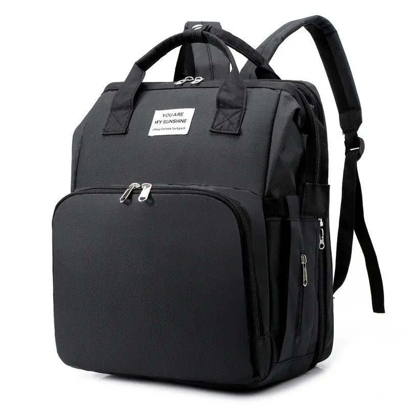 Sac à Langer Multifonction pour bébé 7 En 1 Lit Pliant Sac à Dos Imperméable - couleur au choix – Image 6