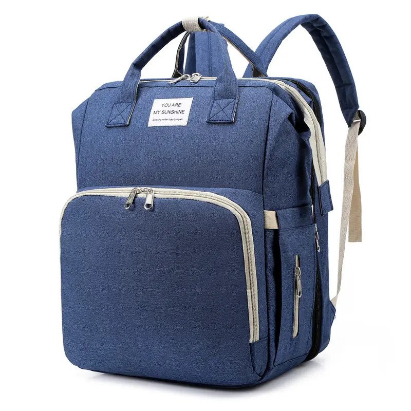 Sac à Langer Multifonction pour bébé 7 En 1 Lit Pliant Sac à Dos Imperméable - couleur au choix – Image 9