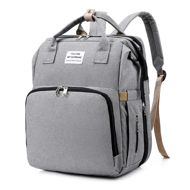 Sac à Langer Multifonction pour bébé 7 En 1 Lit Pliant Sac à Dos Imperméable - couleur au choix – Image 10