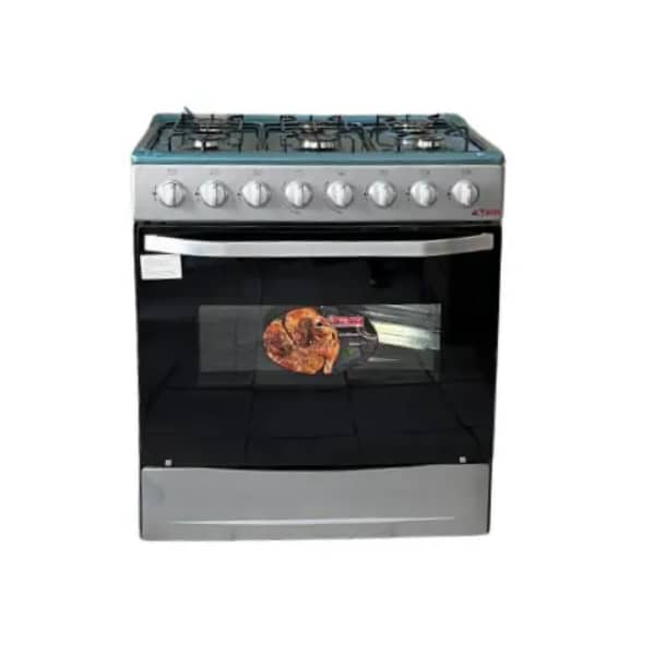 CUISINIERE ASTECH 6 FEUX 80X60 INOX CIS86MS