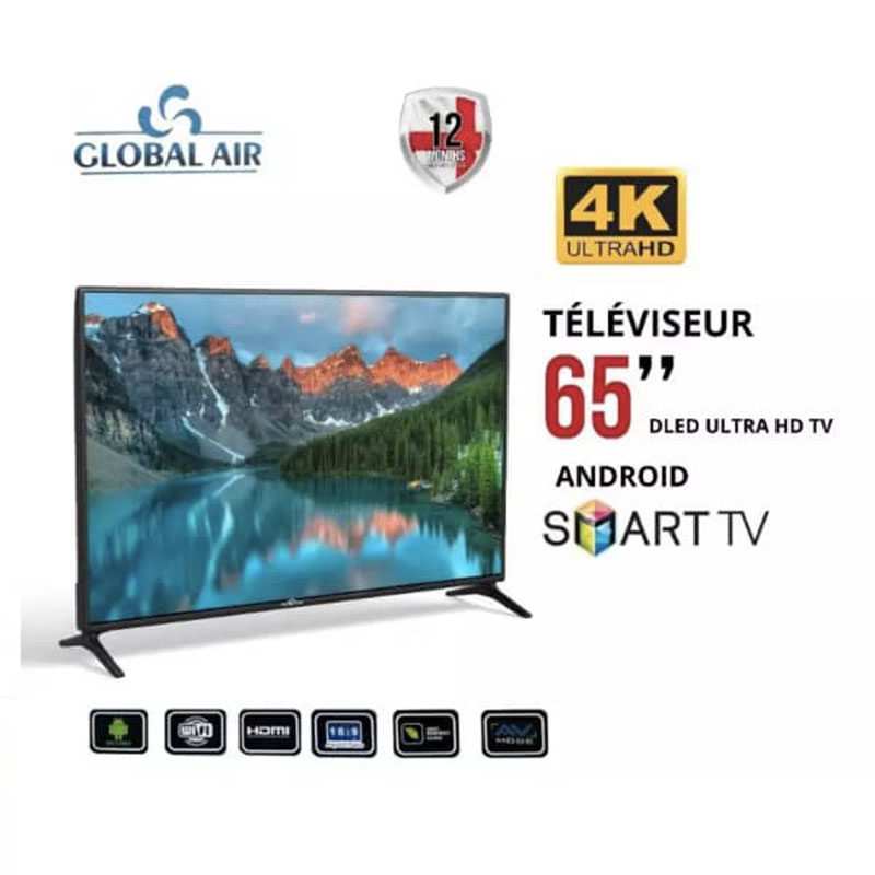 TELEVISEUR GLOBAL AIR 65 DLED SMART TV