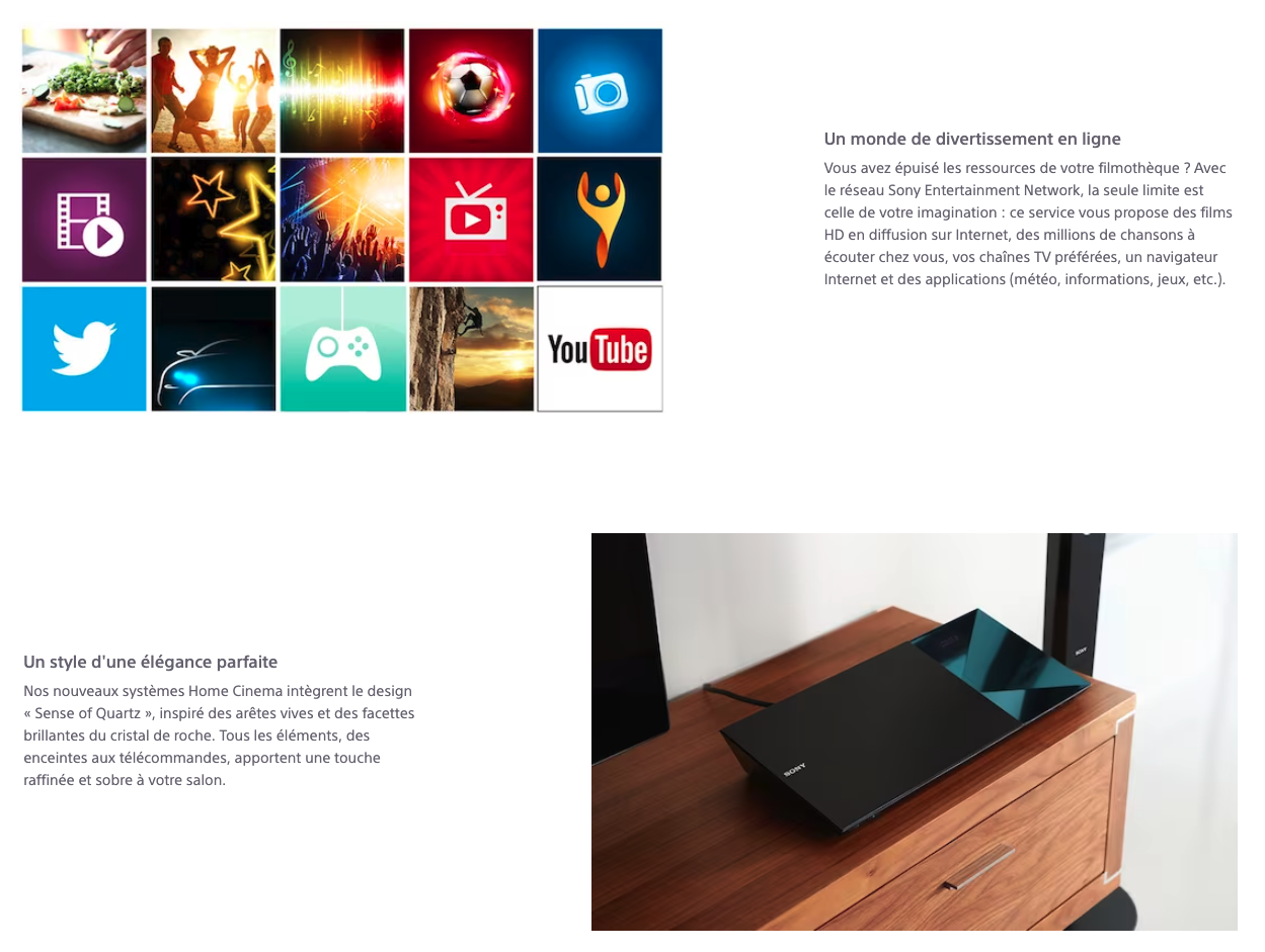 Home Cinéma 1000 W Blu-ray avec Bluetooth SONY BDVE6100