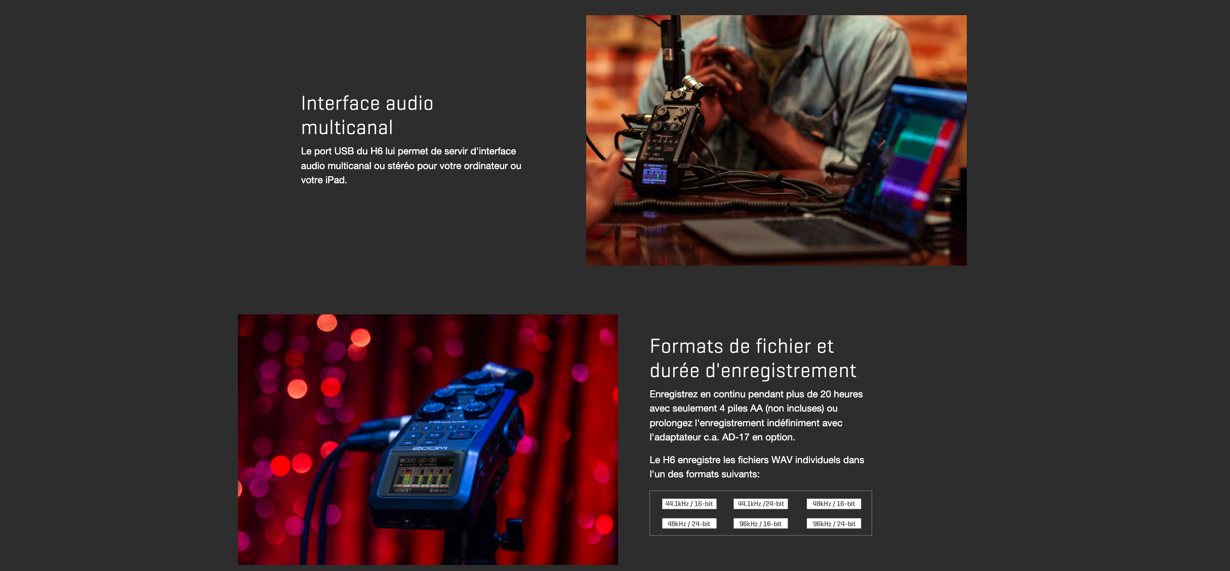 Enregistreur Audio Numérique 6 Pistes Zoom H6n Pro