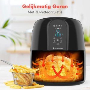 FRITEUSE DECAKILA A AIR DIGITAL 2PIECES 2.2LITRES NOIR KEEC035B