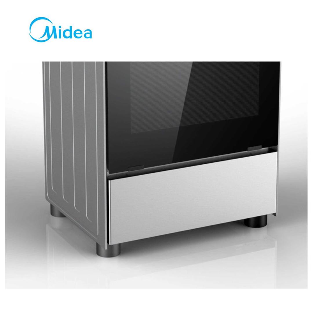 CUISINIERE MIDEA 4 FEUX 60X60 INOX 24BMG4G057