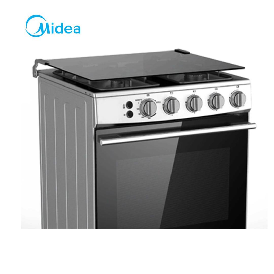 CUISINIERE MIDEA 4 FEUX 60X60 INOX 24BMG4G057