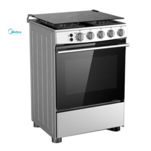 CUISINIERE MIDEA 4 FEUX 60X60 INOX 24BMG4G057
