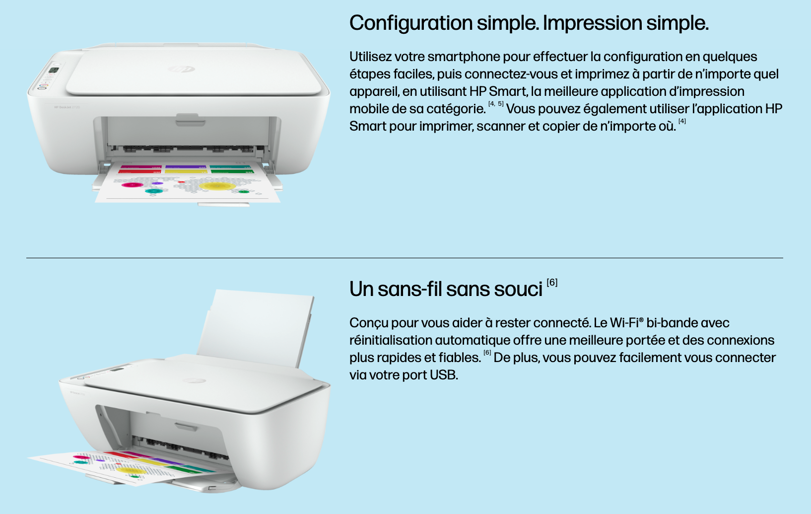 HP DeskJet 2720 All in One - Imprimante Multifonction jet d'encre couleur 3-en-1 (USB 2.0 / Wi-Fi / AirPrint)