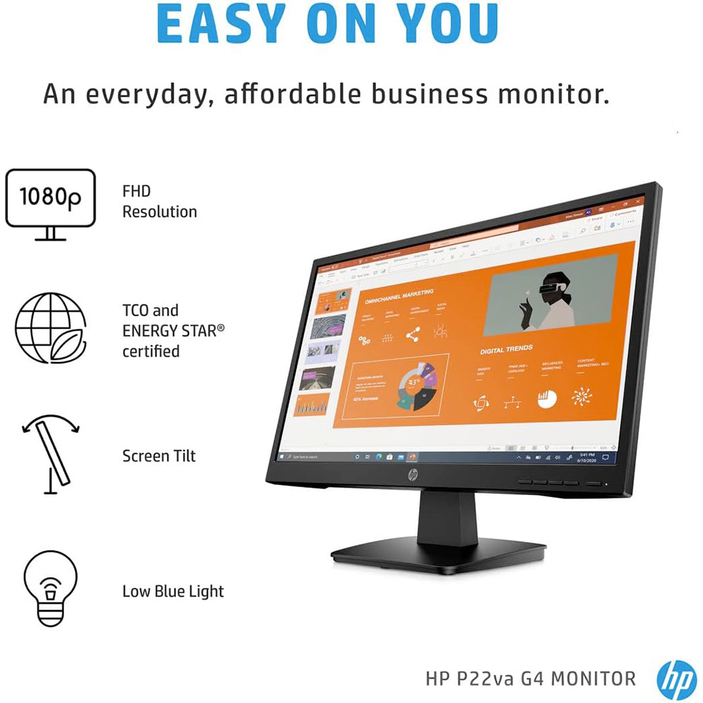 HP ECRAN ORDINATEUR V221VB / P22VA G4 FHD MONITEUR 22 POUCES