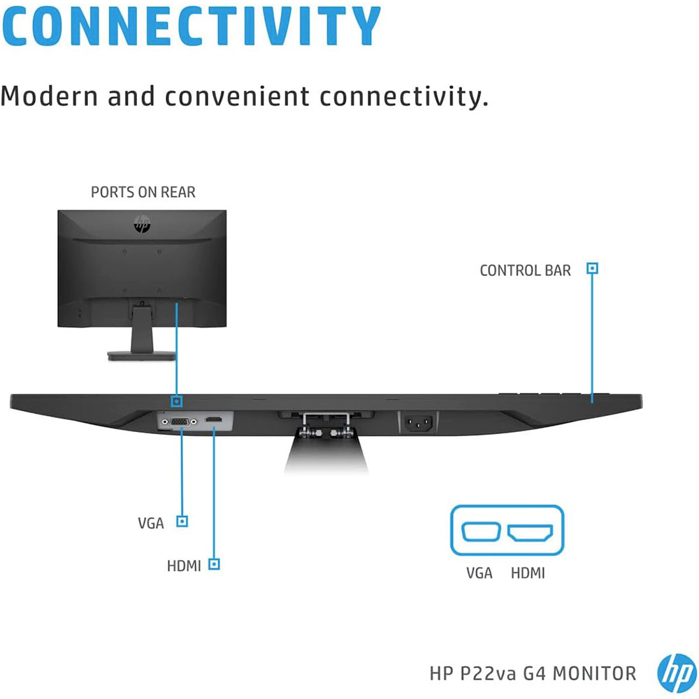 HP ECRAN ORDINATEUR V221VB / P22VA G4 FHD MONITEUR 22 POUCES