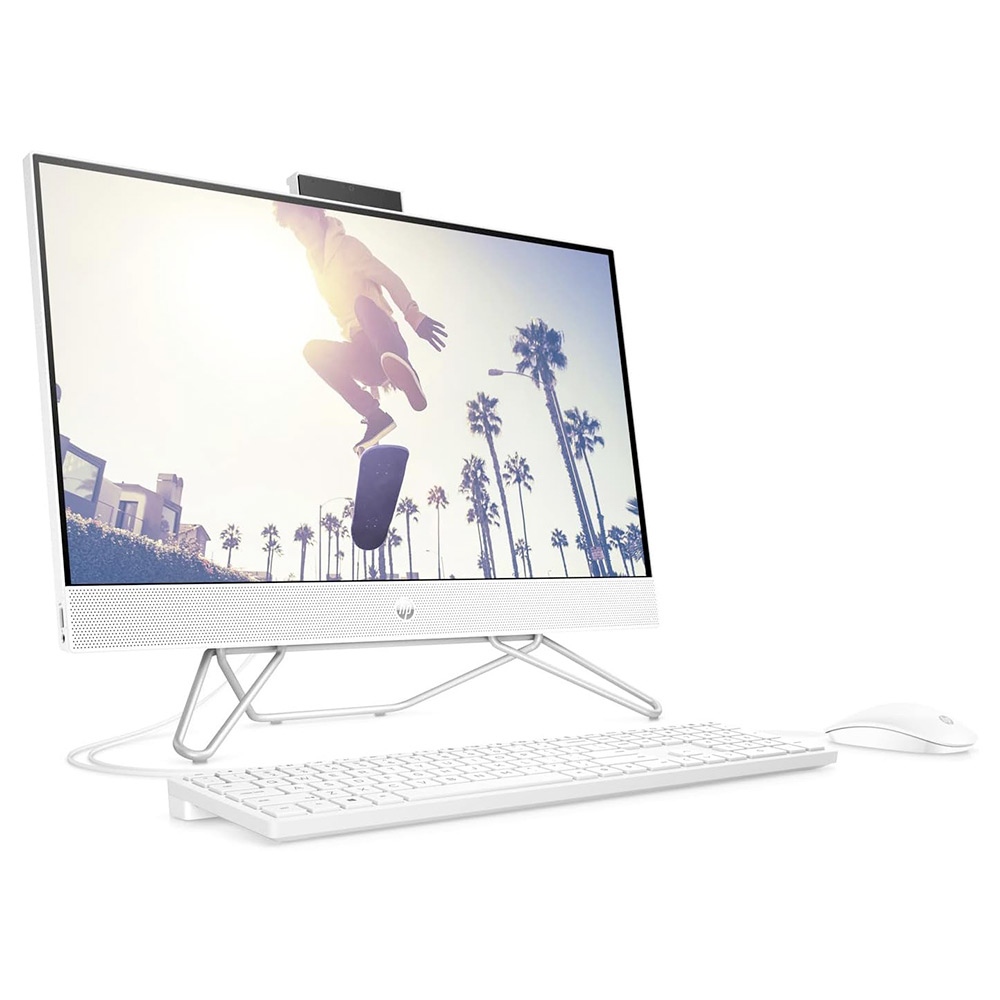 Ordinateur (Desktop) HP All-in-One 24-cb1023nh PC - Intel(R) Core(TM) i5-1235U - 8Gb - 512Gb 24" Full HD Tactile Blanc