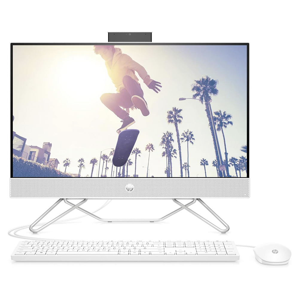 Ordinateur (Desktop) HP All-in-One 24-cb1023nh PC - Intel(R) Core(TM) i5-1235U - 8Gb - 512Gb 24" Full HD Tactile Blanc