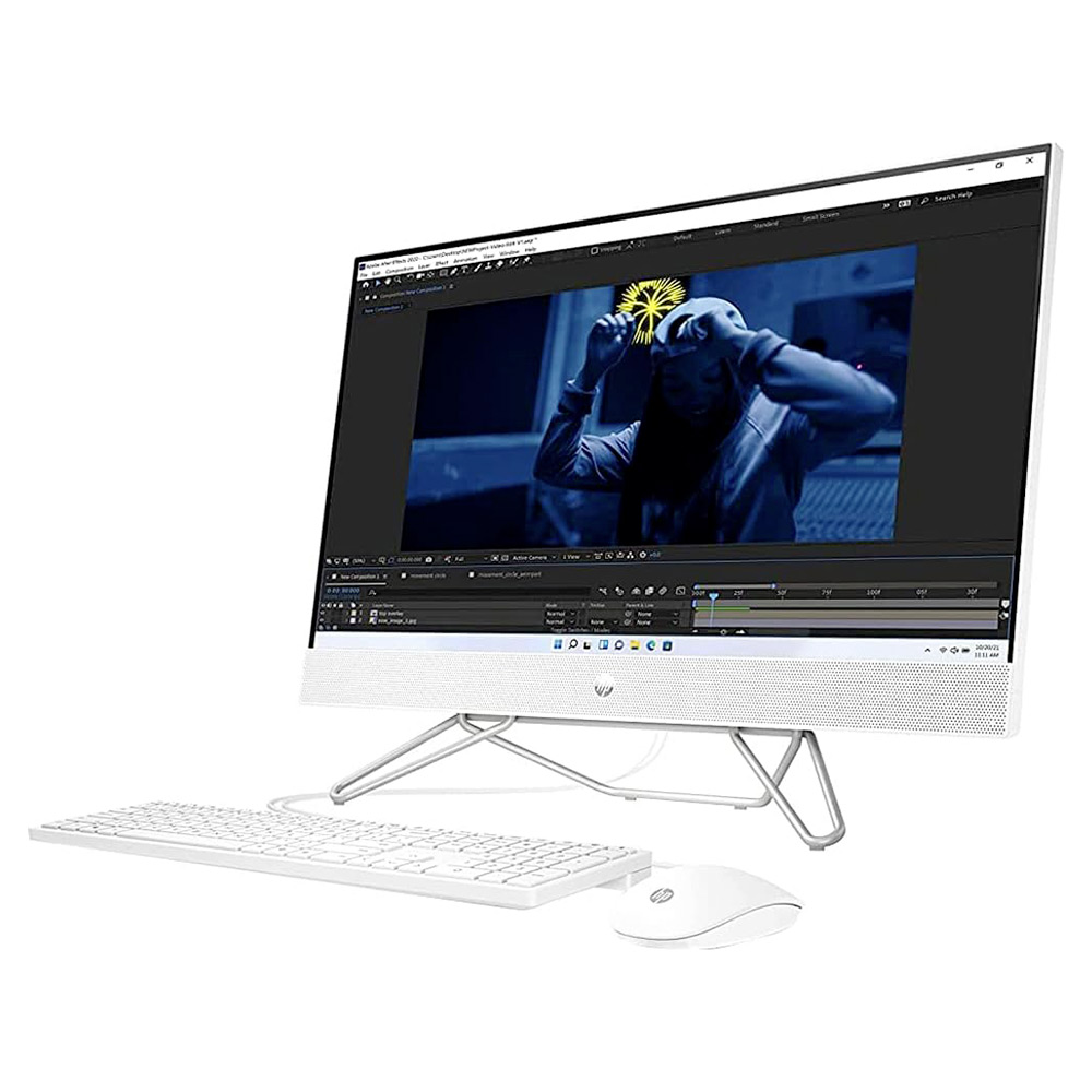 Ordinateur (Desktop) HP All-in-One 24-cb1023nh PC - Intel(R) Core(TM) i5-1235U - 8Gb - 512Gb 24" Full HD Tactile Blanc