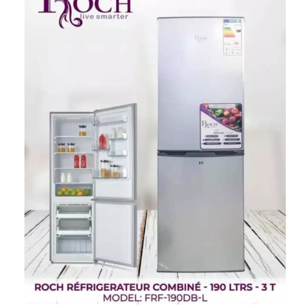 REFRIGERATEUR ROCH COMBINE 3TIROIRS 190LITRES RFR190DBL