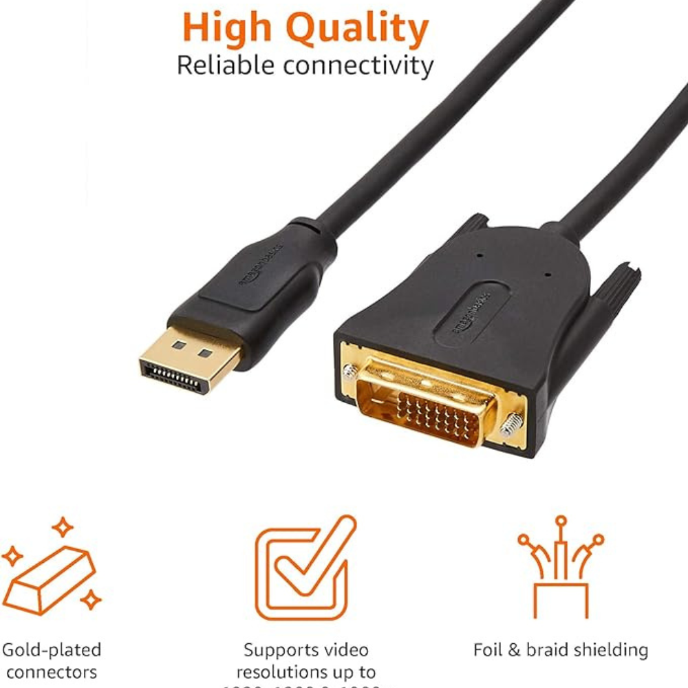 BASIX DP TO DVI CABLE PLUG & PLAY / D7 BLACK – Image 5