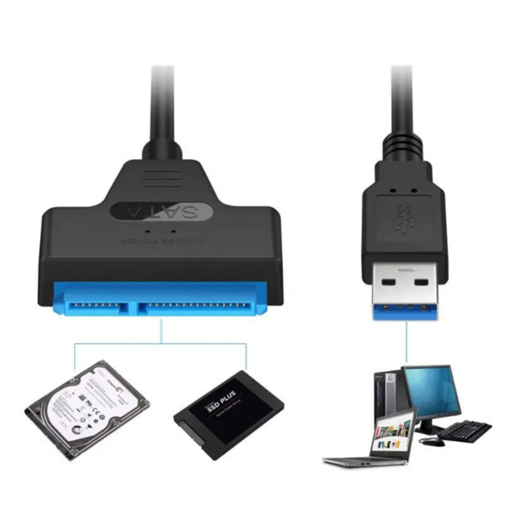Câble adaptateur USB 3.0 vers SATA 22 broches - CABLE USB 3.0 TO SATA RS-USBSATA