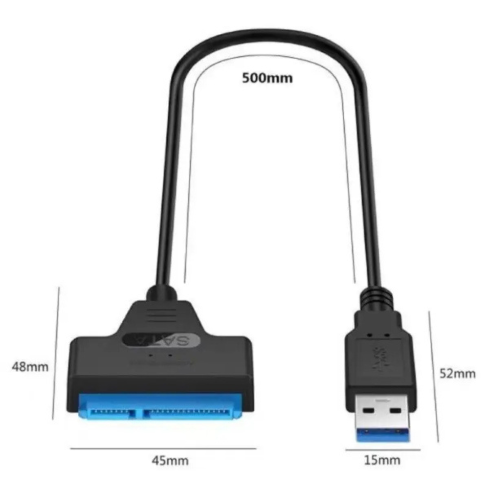 Câble adaptateur USB 3.0 vers SATA 22 broches - CABLE USB 3.0 TO SATA RS-USBSATA – Image 4
