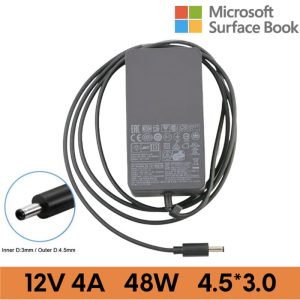 CHARGEUR ORDINATEUR PORTABLE MICROSOFT SURFACEBOOK SURFACE PRO 3 ORIGINAL 20V3.25A TYPE-C 45W