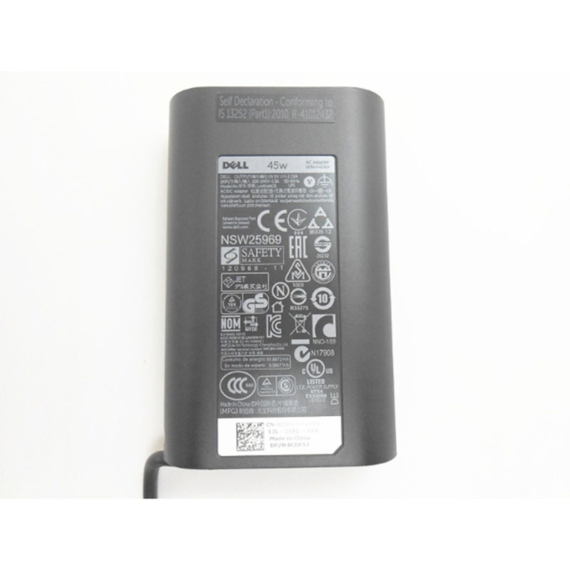 Chargeur Ordinateur Portable DELL 19.5V2.31A 4.5*3.0 (45W) - Oval - Original