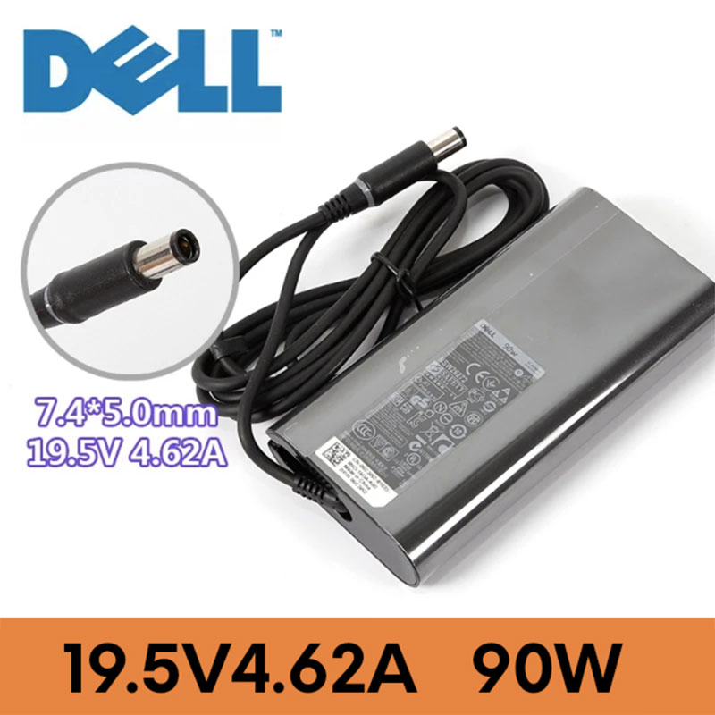 Chargeur Ordinateur Portable DELL 19.5V4.62A 7.4*5.0 (90W) - OVAL - ORIGINAL