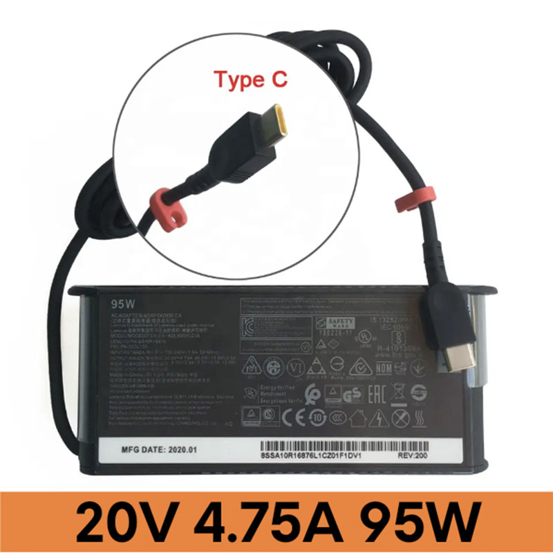 Chargeur Ordinateur Portable LENOVO 20V 4.75A TYPE-C (95W)