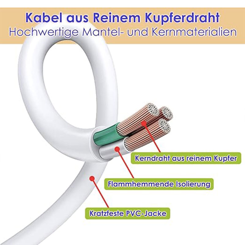 FIL MACBOOK DE RECHANGE POUR CHARGEUR/ APPLE EU CABLE – Image 2