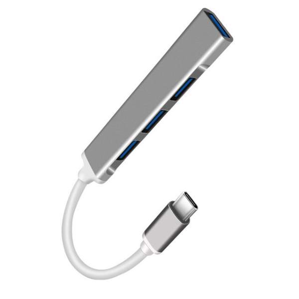 HUB USB-C PASSIF AVEC 3 PORTS USB 2.0 ET 1 PORT USB 3.0 - R SCAR RS-HBTC003