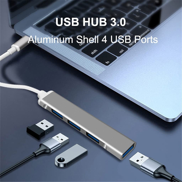 HUB USB-C PASSIF AVEC 3 PORTS USB 2.0 ET 1 PORT USB 3.0 - R SCAR RS-HBTC003 – Image 6