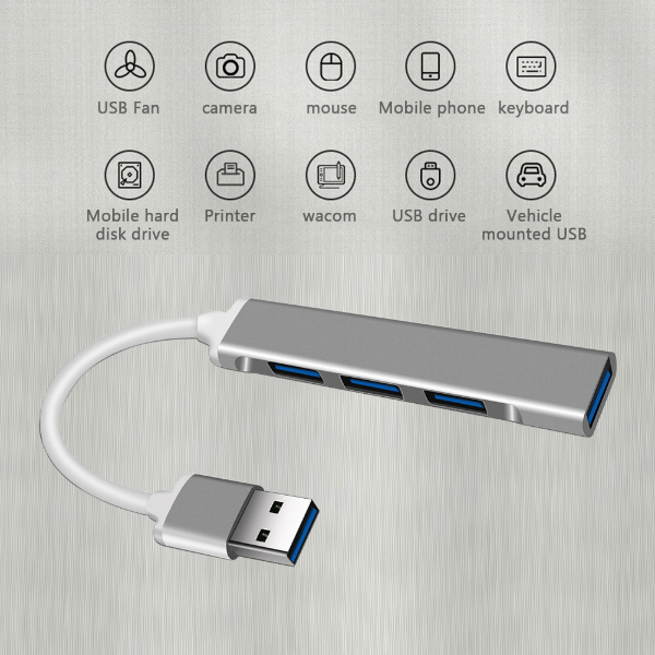 ADAPTATEUR USB 4 iN 1 (4 PORTS USB) - R SCAR RS-HBUSB002 – Image 5