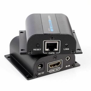 HDMI Extender Sender Receiver TX RX à 50M sur câble Ethernet Cat6/7 RJ45 Prise en charge de la répétition IR - HDMI EXTENDER 50M BY CAT6 WITH IR - R SCAR RS-IRHD50M