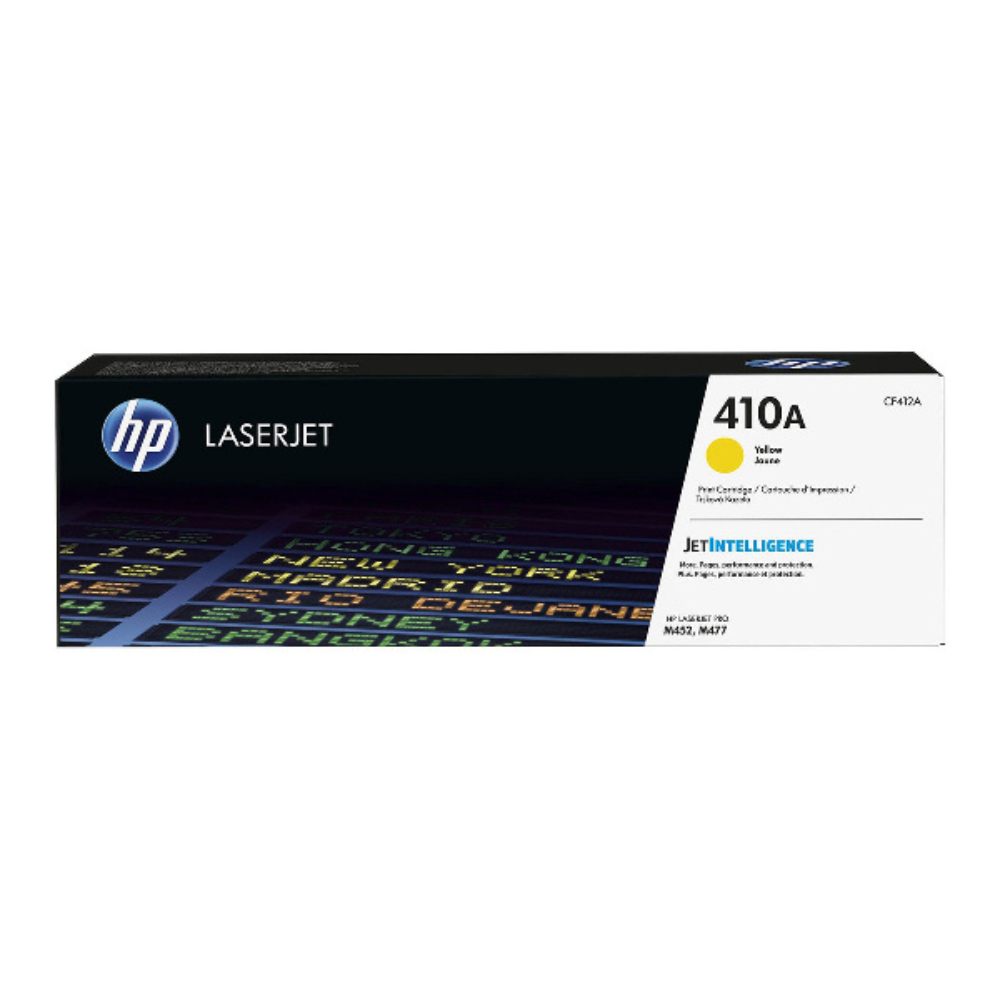 Toner HP 410A Jaune (2300 pages à 5%) - HP 410A (CF412A) - Jaune - Original