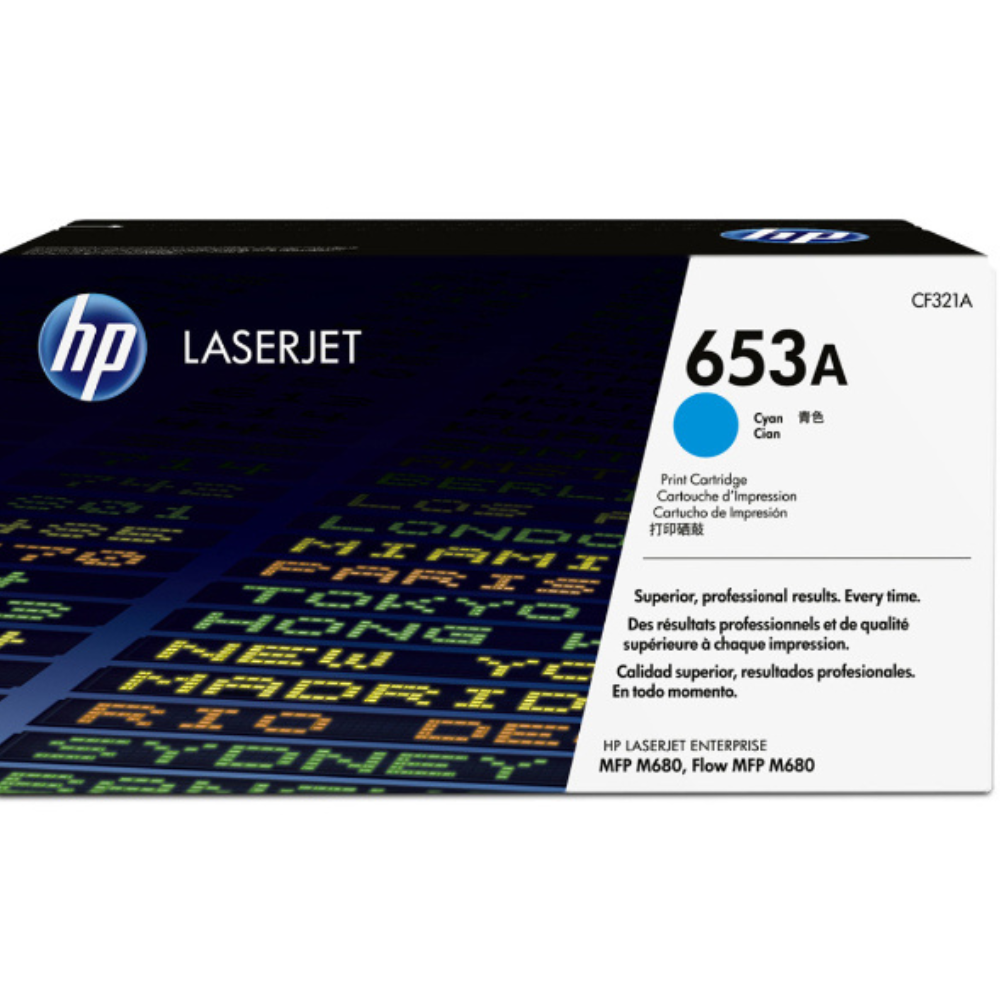 Toner HP 653A Cyan (16500 Pages à 5%) - HP 653A (CF321A) - Cyan - Original