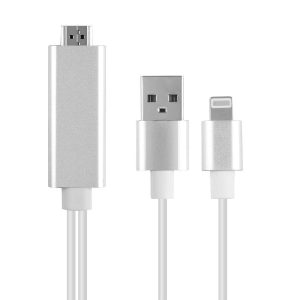 Câble Lightning Mâle vers HDMI Mâle Avec Alimentation USB MiraScreen L6M 1 mètre - LIGHTNING DIGITAL AV CABLE 1800MM L6M-1M