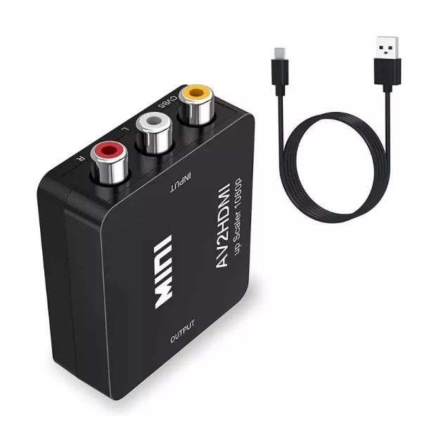 Adaptateur de convertisseur AV vers HDMI, mâle vers femelle RCA, Mini-Composite CVBS vers HDMI AV2HDMI, dernier modèle Full HD - MINI CONVERTISSEUR AV2HDMI / RS-AVHD2 – Image 4