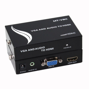 Convertisseur MT-VIKI compatible VGA vers HDMI, adaptateur Audio VGA, avec alimentation électrique Stable, vidéo HD 720p 1080p MT-VH02 - MT-VIKI CONVERTER VGA/HDMI MT-VH02