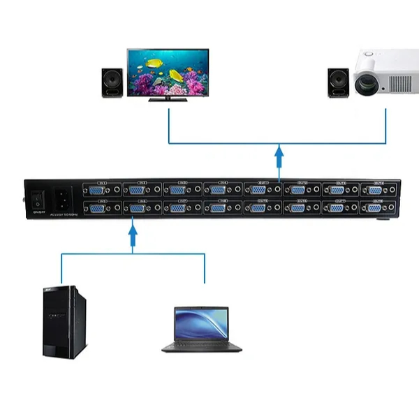 Switch matriciel audio vidéo GA 8 entrées 8 sorties - MT-VIKI VGA MATRIX SWITCH MT-VT818 – Image 4