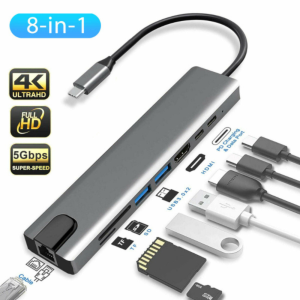 ADAPTATEUR TYPE-C VERS HDTV 8 EN 1 RSCAR RS-TCHD8IN1COPY - RSCAR RS-TCHD8IN1COPY (TYPE-C TO HDTV 8IN1)