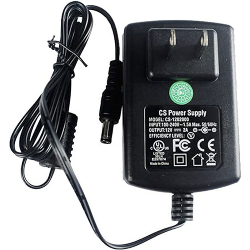 RSTAR CHARGEUR 12V2A 1.2m + 6tps MULTI PIN 12VDC UK-1202