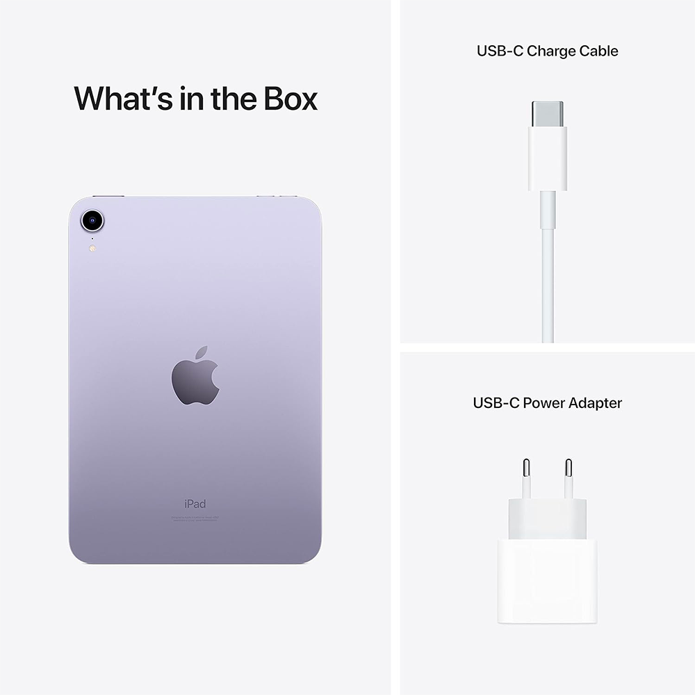 Tablette - Apple A15 Bionic 64 bits - eMMC 256Gb - Écran 8.3" Liquid Retina LED tactile - Wi-Fi AX / Bluetooth 5.0 - Webcam - USB-C - iPadOS 15