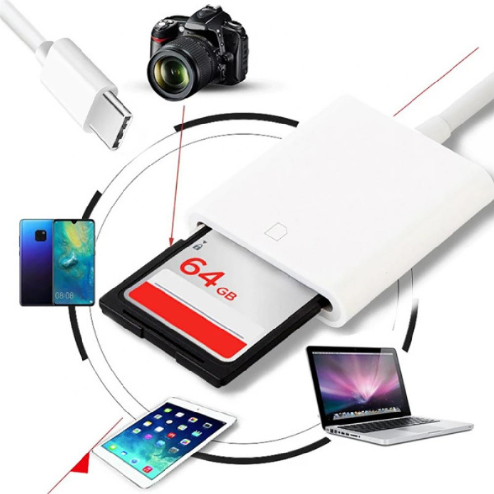 Lecteur de carte SD Type-C pour iPod pro, MAC et Android D-118 - USB-C SD CARD READER D-118 – Image 3