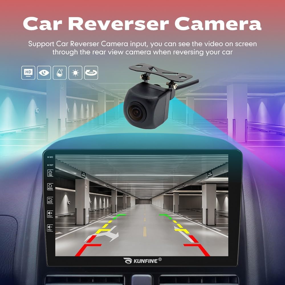 Autoradio voiture Android 13 - lecteur multimédia GPS Radio écran tactile et caméra de recul pour Ford Explorer 2011-2019
