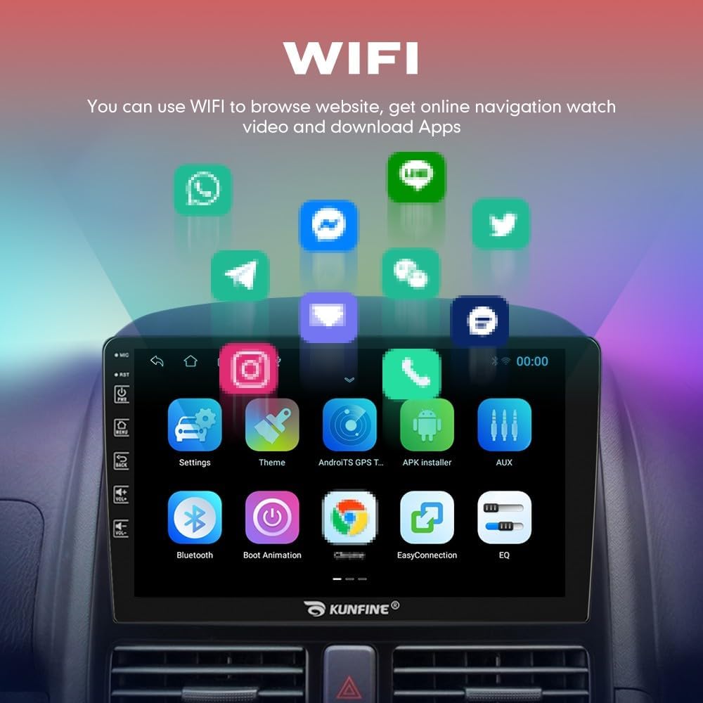 Autoradio voiture Android 13 - lecteur multimédia GPS Radio écran tactile et caméra de recul pour Ford Explorer 2011-2019
