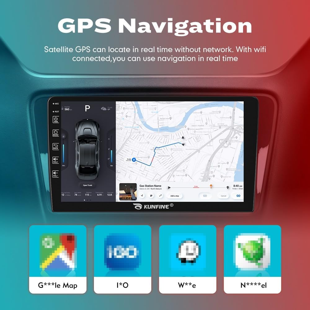 Autoradio voiture Android 13 - lecteur multimédia GPS Radio écran tactile et caméra de recul pour Ford Explorer 2011-2019