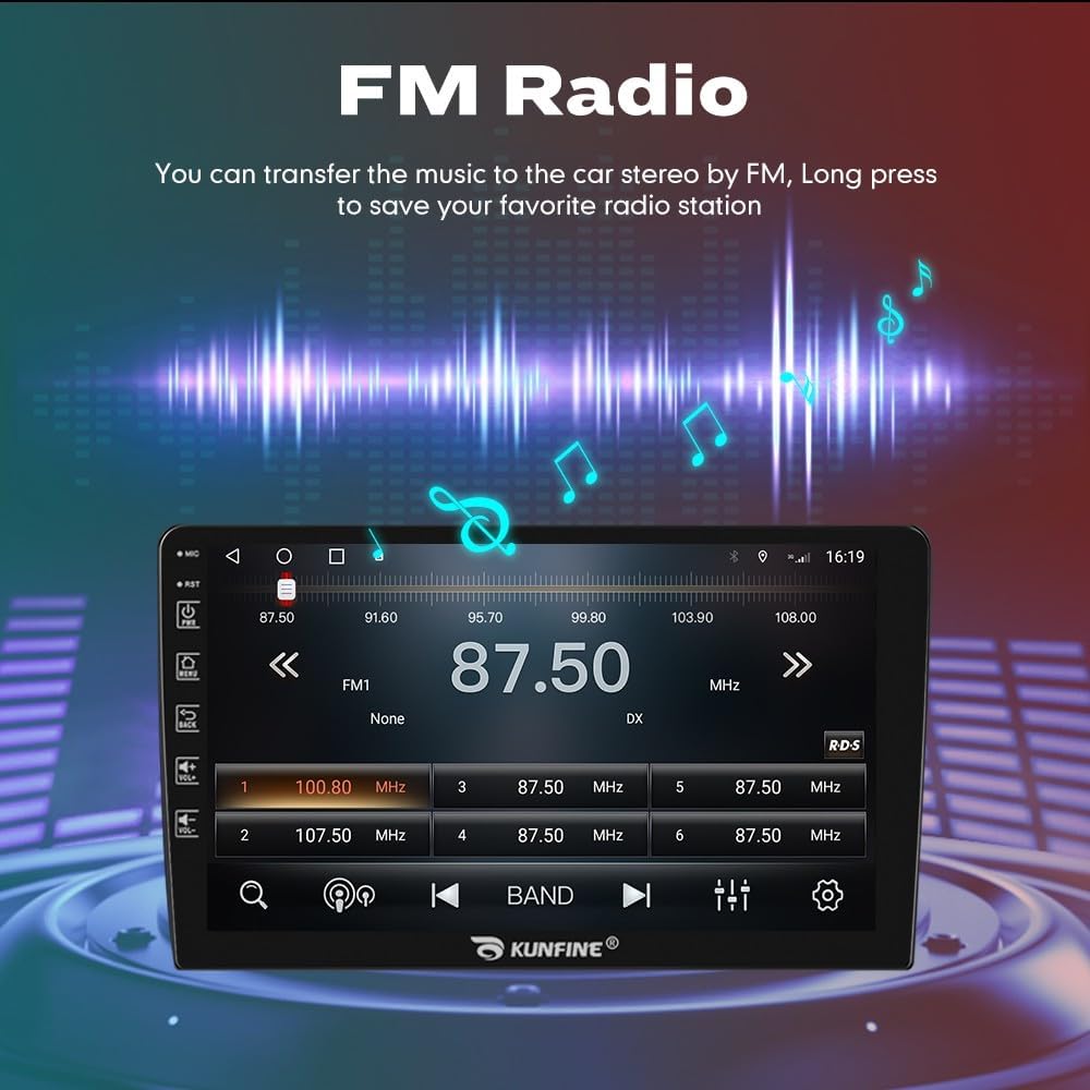 Autoradio voiture Android 13 - lecteur multimédia GPS Radio écran tactile et caméra de recul pour Ford Explorer 2011-2019