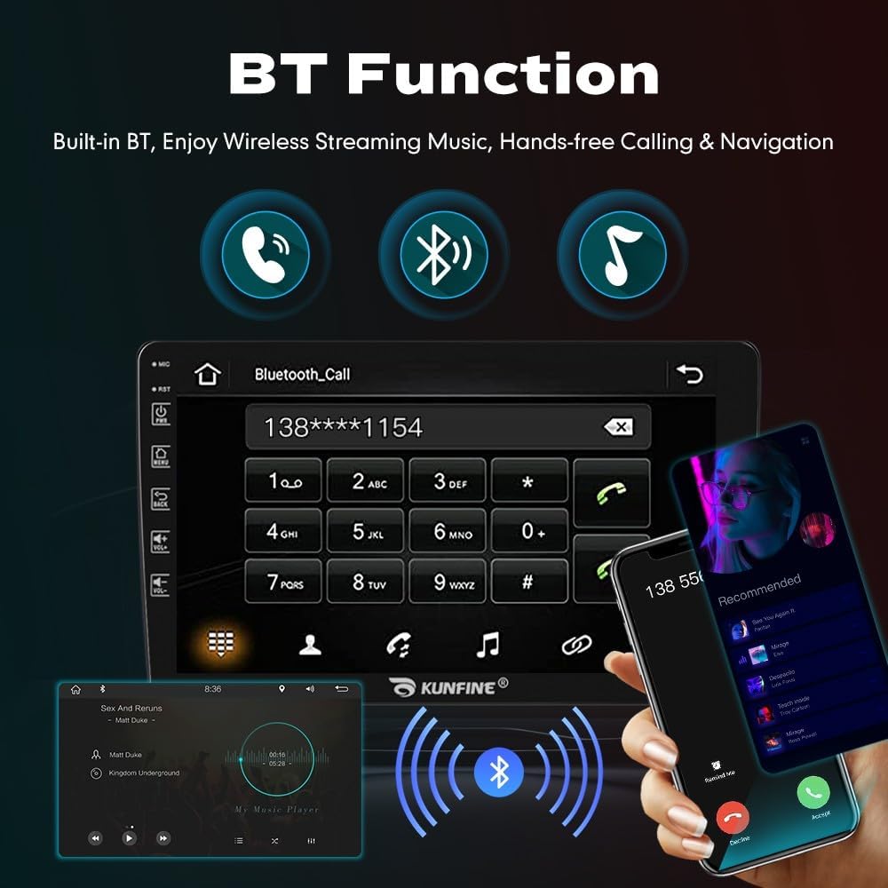 Autoradio voiture Android 13 - lecteur multimédia GPS Radio écran tactile et caméra de recul pour Ford Explorer 2011-2019