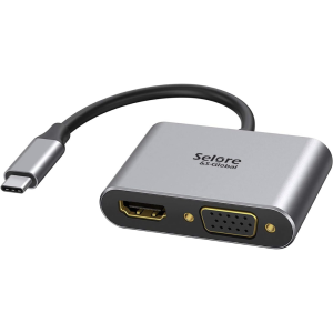 ADAPTER 2 IN 1 YX-8803 USB-C TO VGA & 4K HD