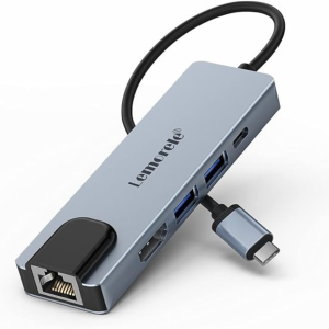 ADAPTER 5 IN 1 YX-8805 USB-C TO LAN PD+USB3.0*2+HD