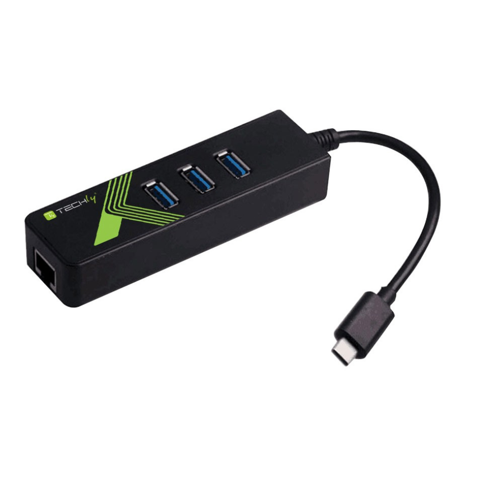 CONVERTISSEUR TYPE-C MULTI-FUNCTION LAN ADAPTER 3PORT pour PC et Macbook pro et Air – Image 2