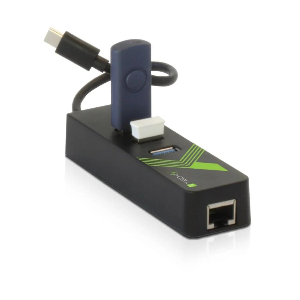 CONVERTISSEUR TYPE-C MULTI-FUNCTION LAN ADAPTER 3PORT pour PC et Macbook pro et Air – Image 3