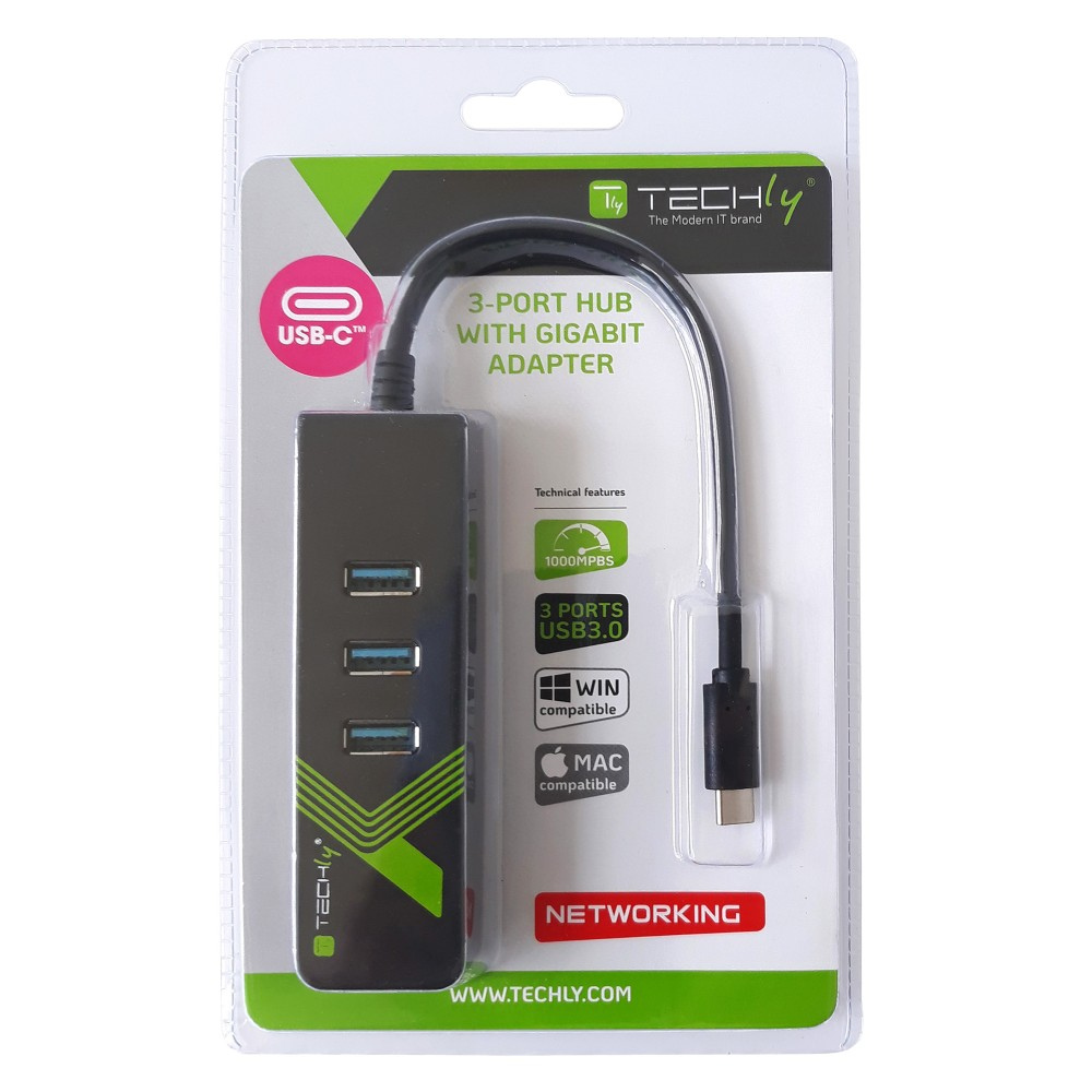 CONVERTISSEUR TYPE-C MULTI-FUNCTION LAN ADAPTER 3PORT pour PC et Macbook pro et Air – Image 4